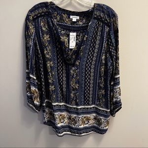 Long sleeve V-neck Blouse
